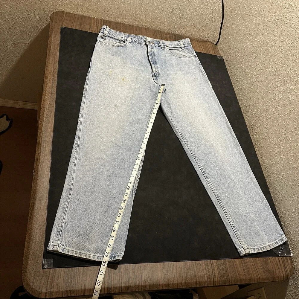 Levis Orange Tab Jeans Vintage USA Made 36x30 Denim Straight Leg Relaxed 1990s